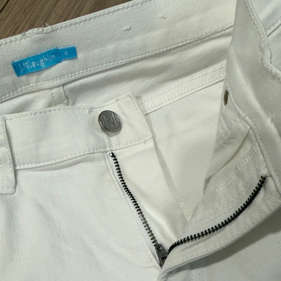 J. McLaughlin White Straight Jeans size 4 - Picture 5 of 9